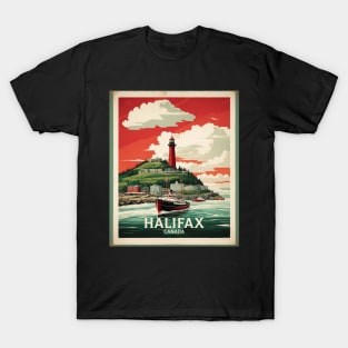 Halifax Nova Scotia Canada Vintage Poster Tourism T-Shirt